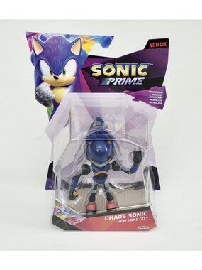 Jakks Netflix Sonic Prime Chaos Sonic New Yoke City 5” Figure